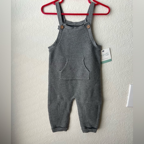 New Little Planet Baby Organic Sweater Knit Overalls - Picture 3 of 14